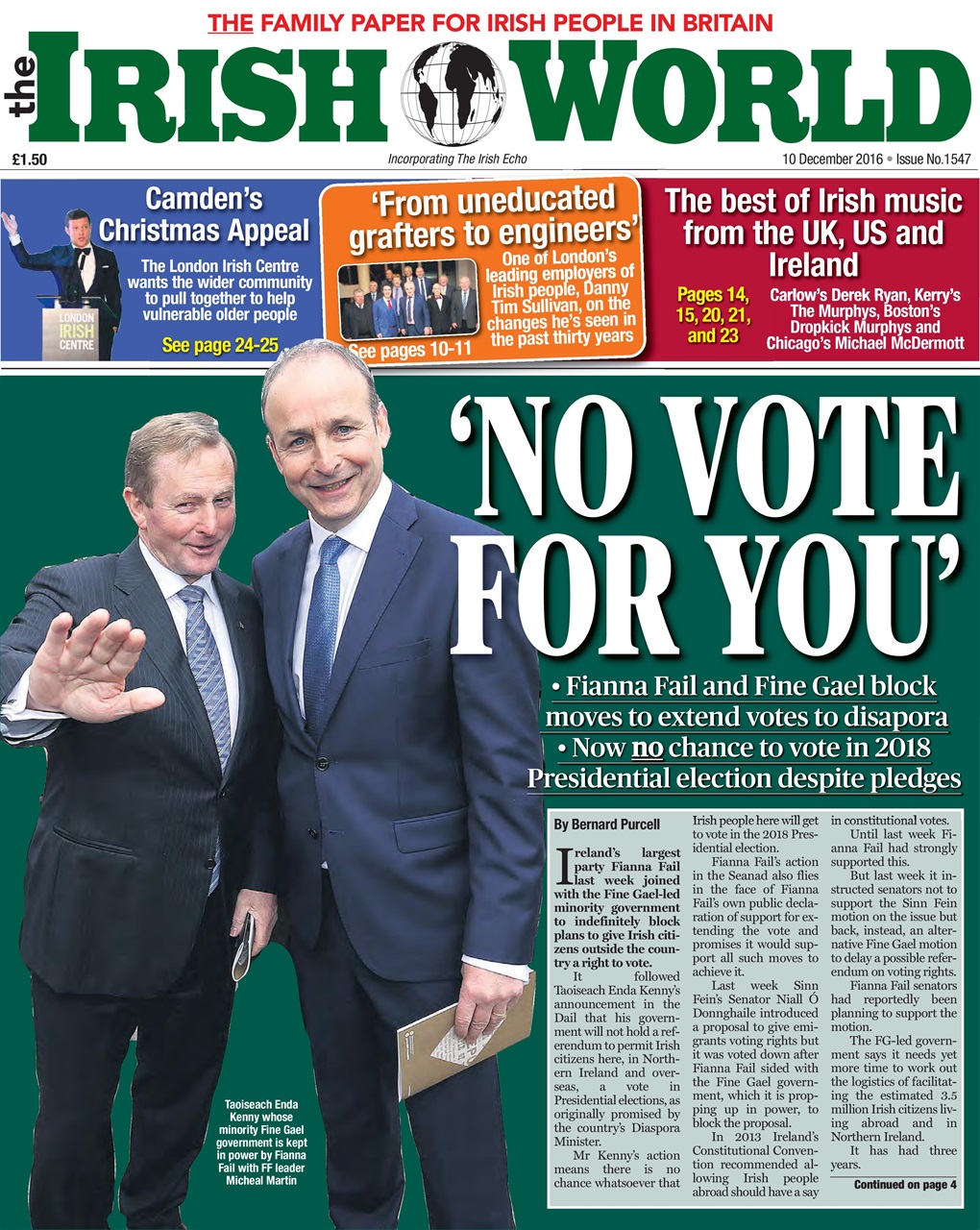 Irish World Preview Pages