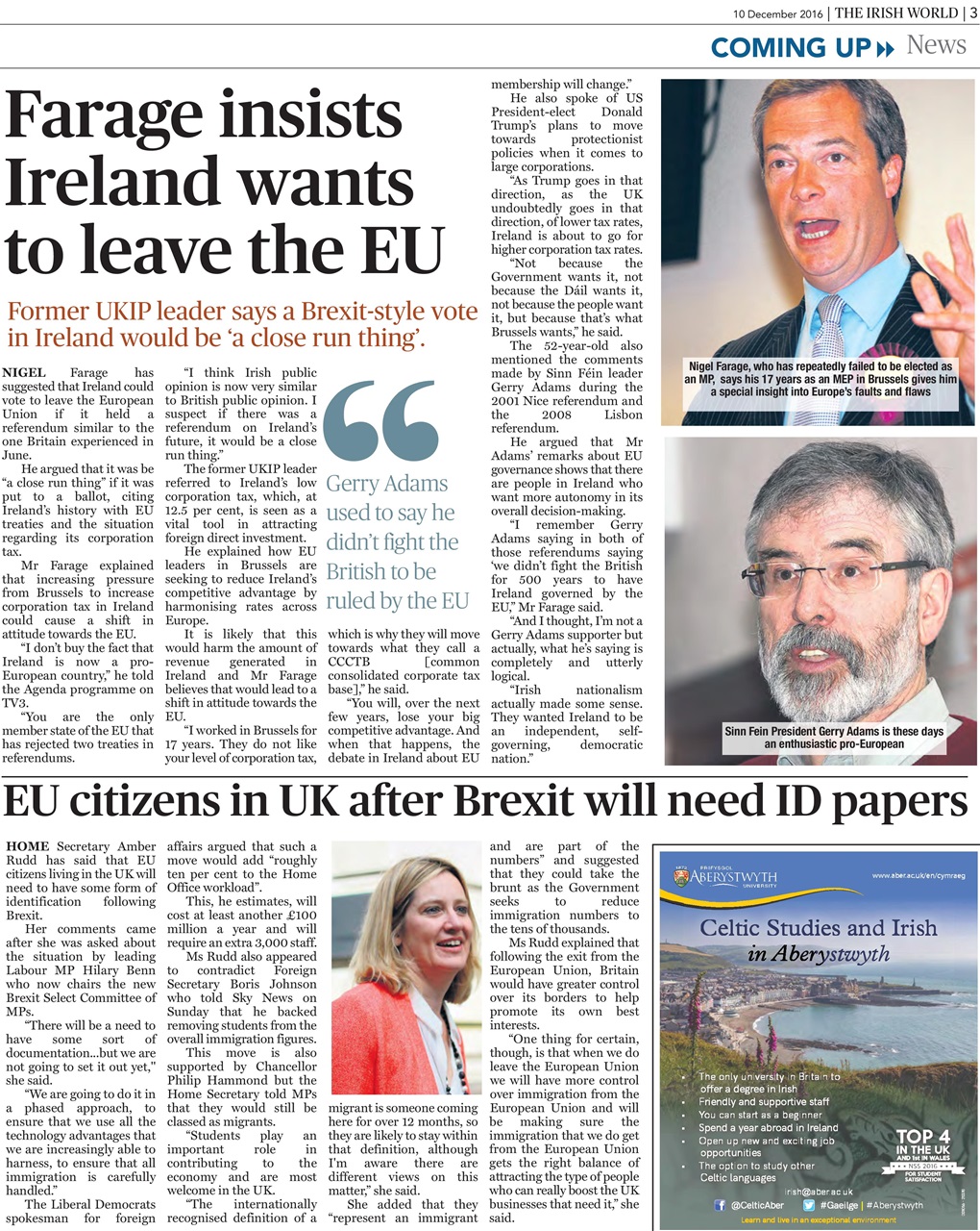 Irish World Preview Pages