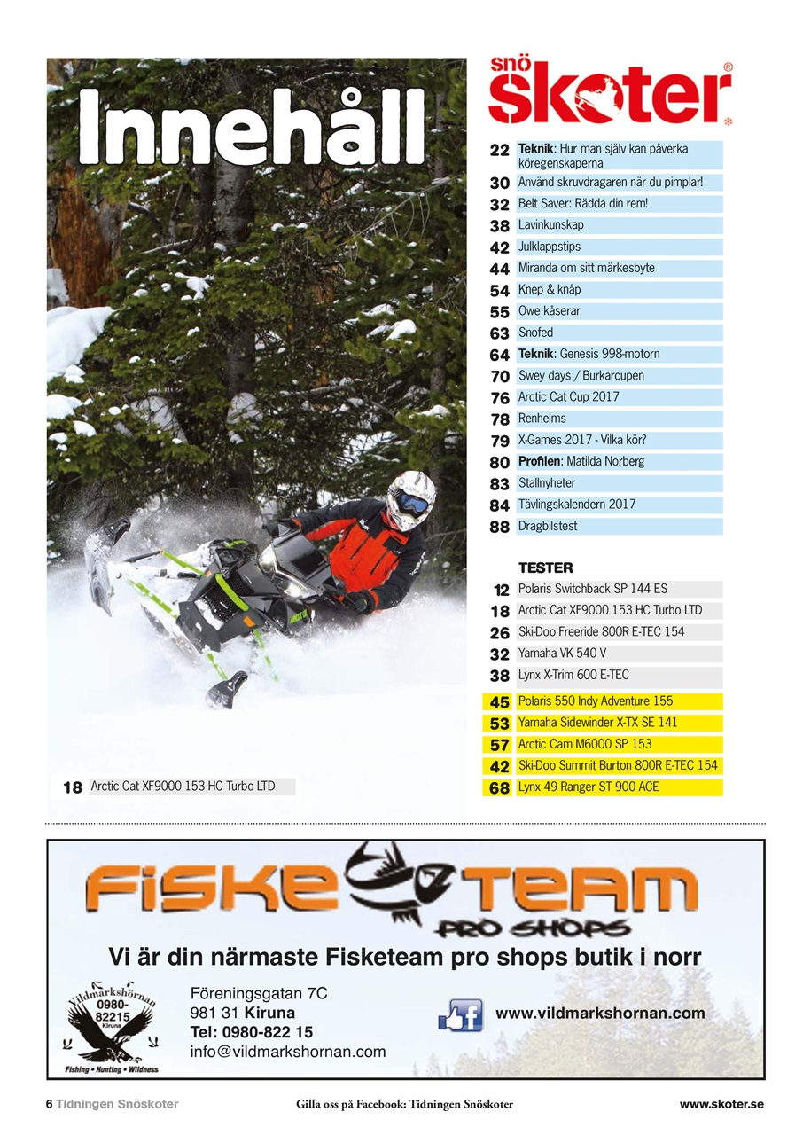 Tidningen Snöskoter Preview Pages