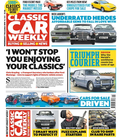 Classic Car Weekly issue 7th December 2016