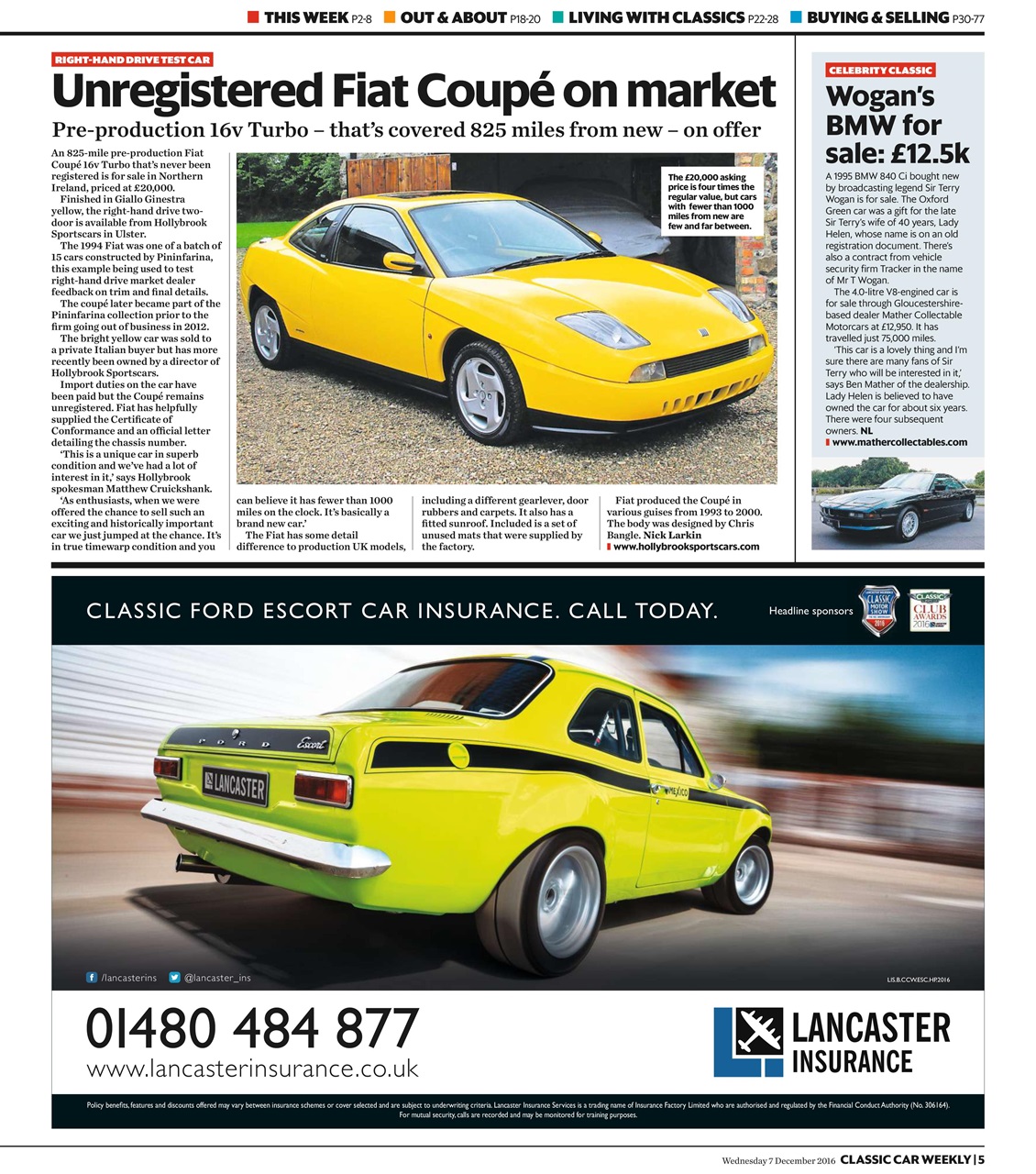 Classic Car Weekly Preview Pages