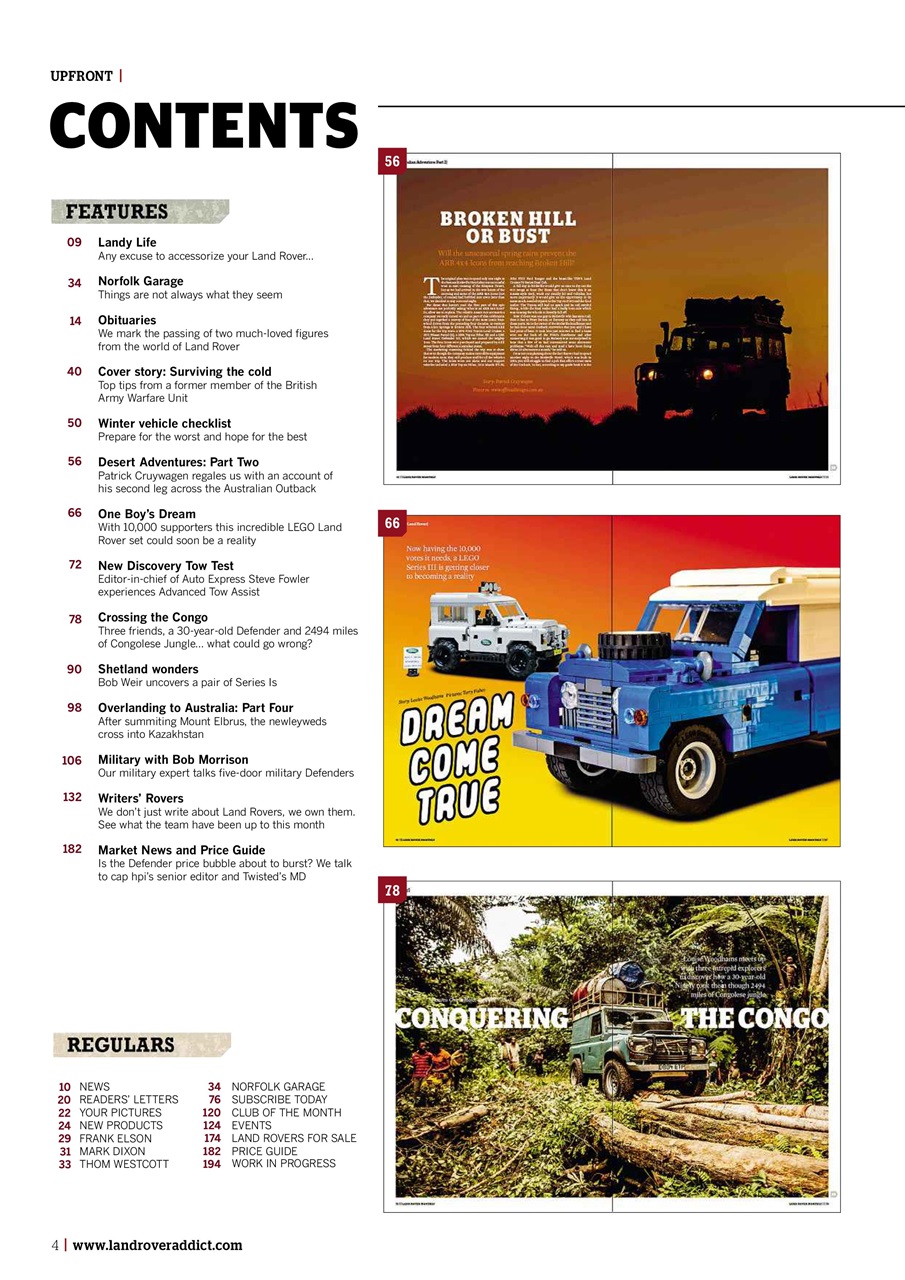 Land Rover Monthly Preview Pages