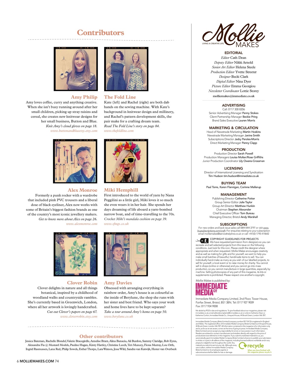 Mollie magazine Preview Pages