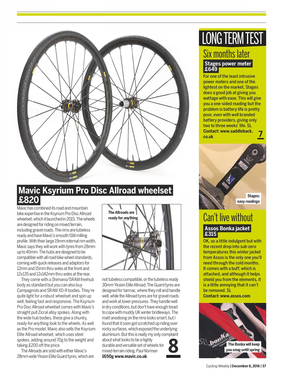 Cycling Weekly Preview Pages