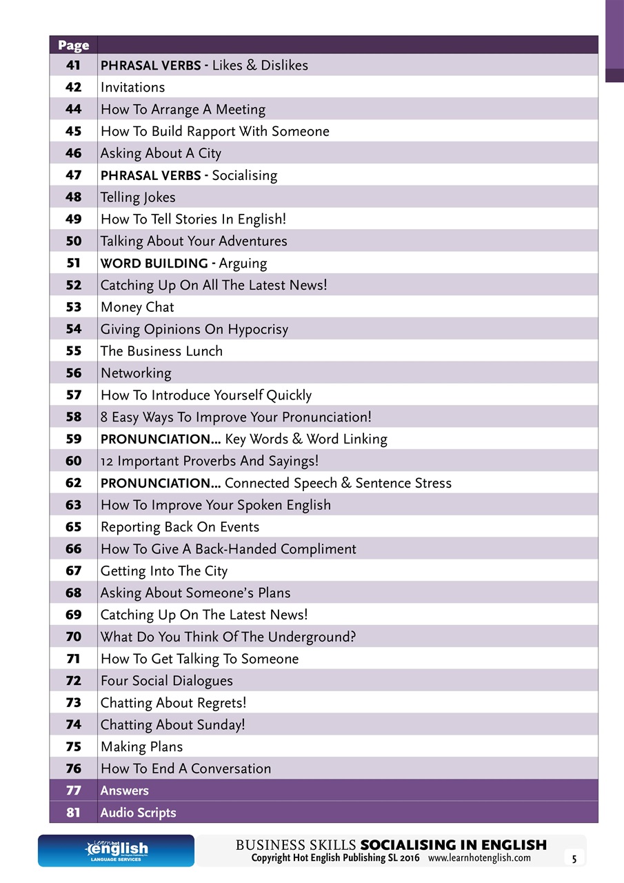 Learn Hot English Preview Pages