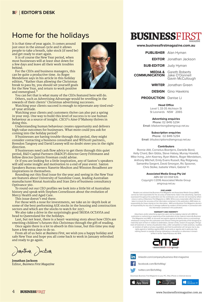 Business First Magazine Preview Pages