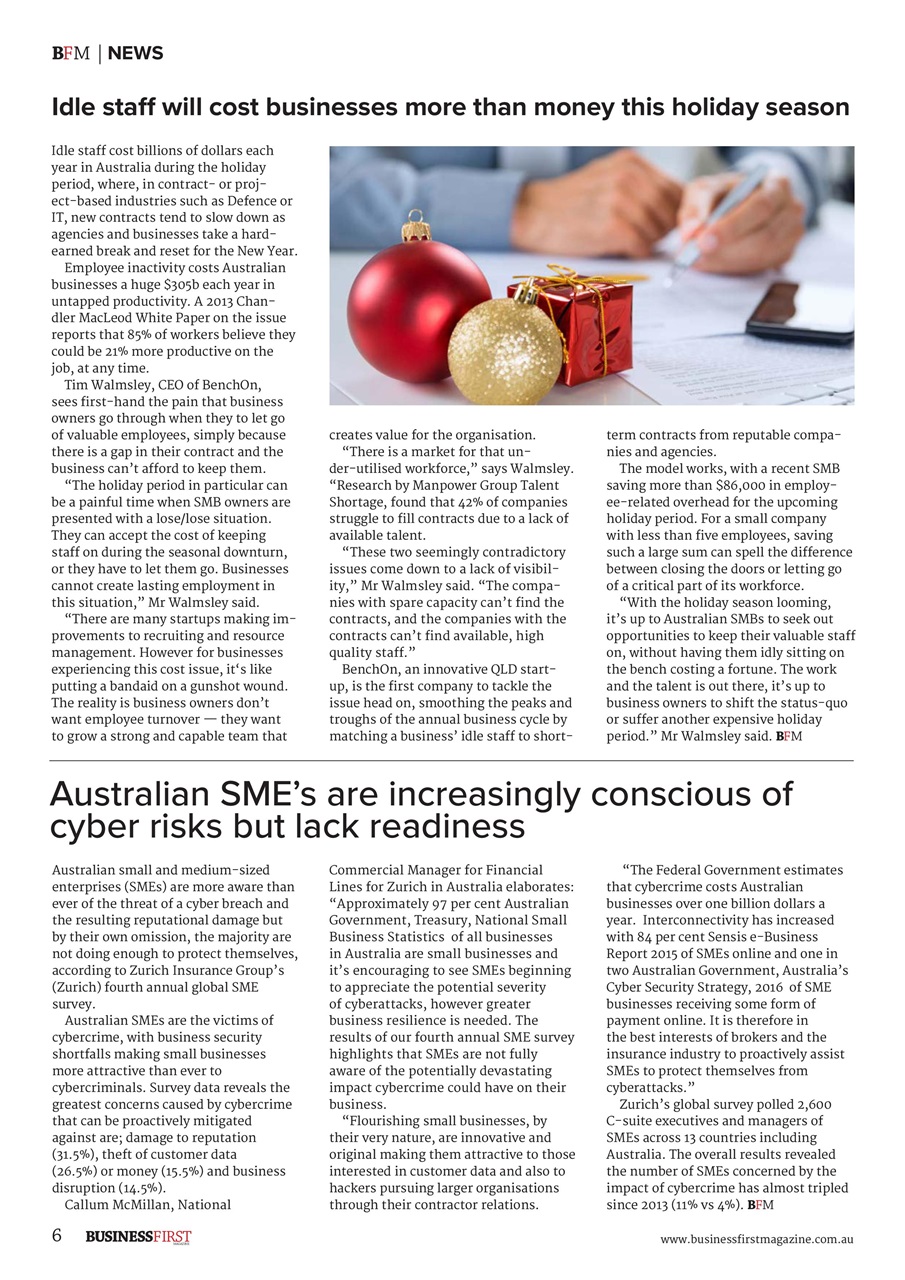 Business First Magazine Preview Pages