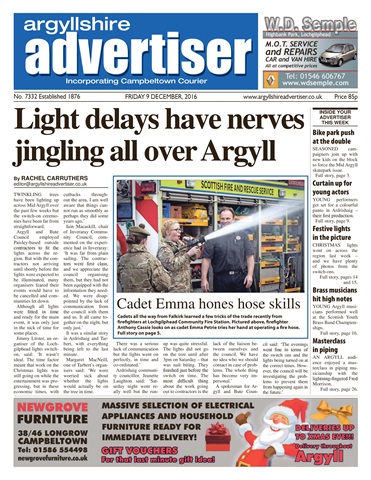 Argyllshire Advertiser issue 09 December 2016
