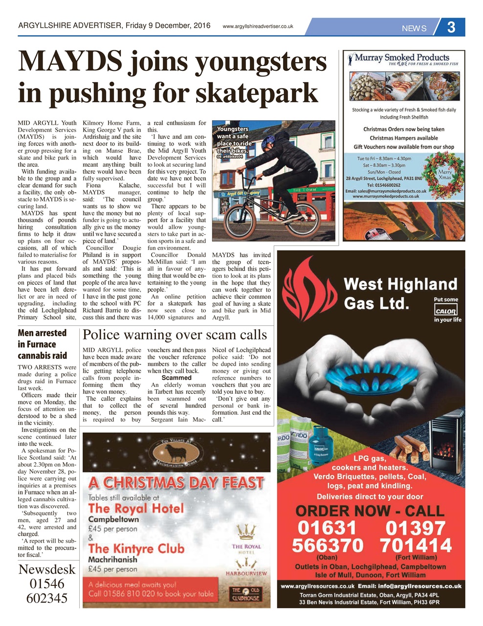 Argyllshire Advertiser Preview Pages