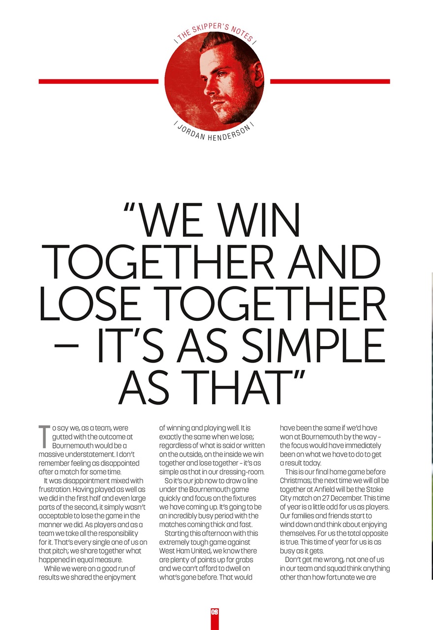 Liverpool FC Programmes Preview Pages