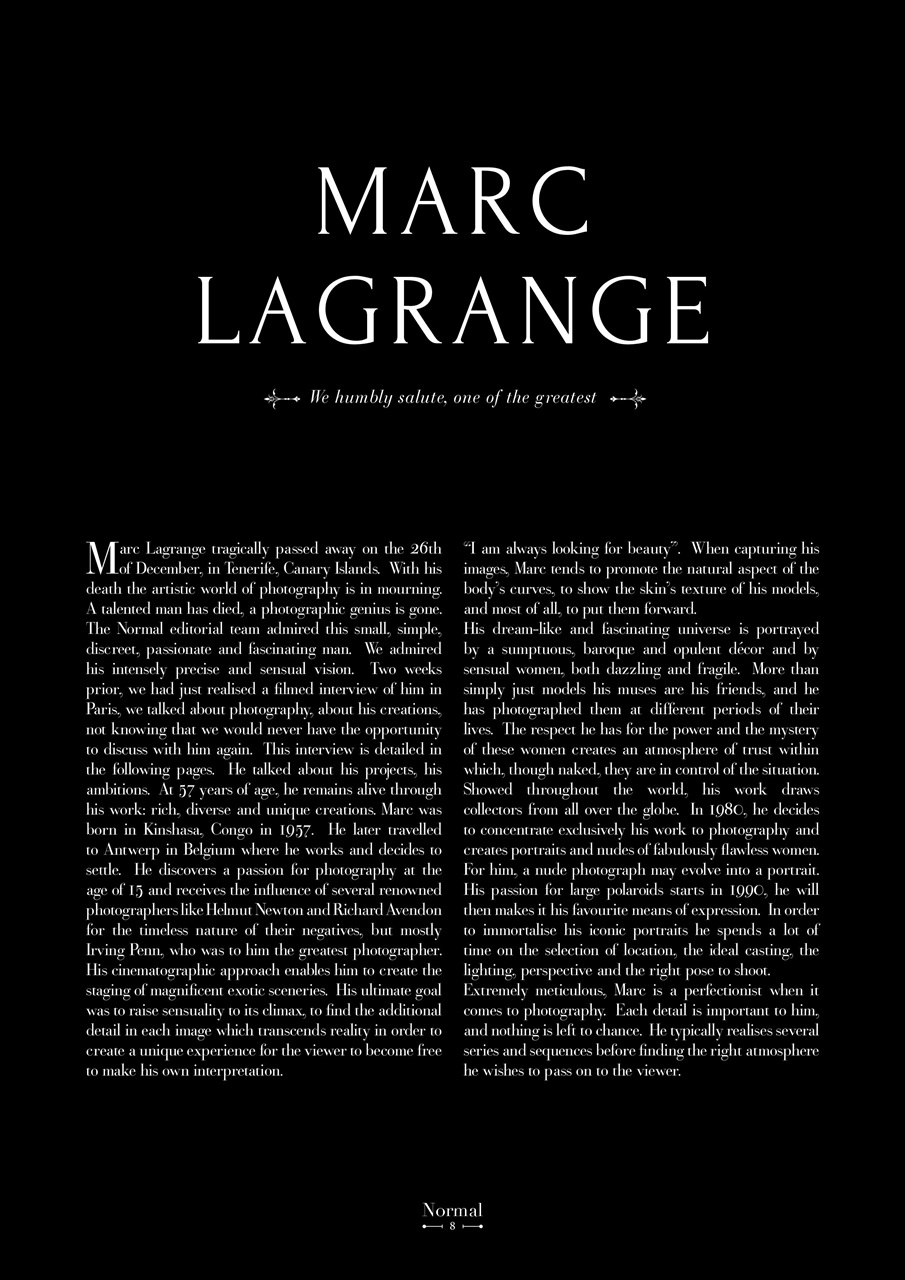 Normal Magazine Preview Pages