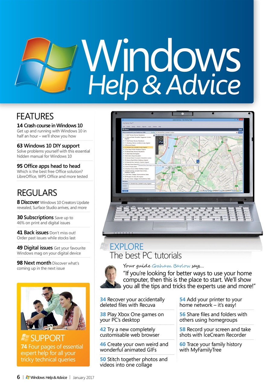 Windows Help & Advice Preview Pages