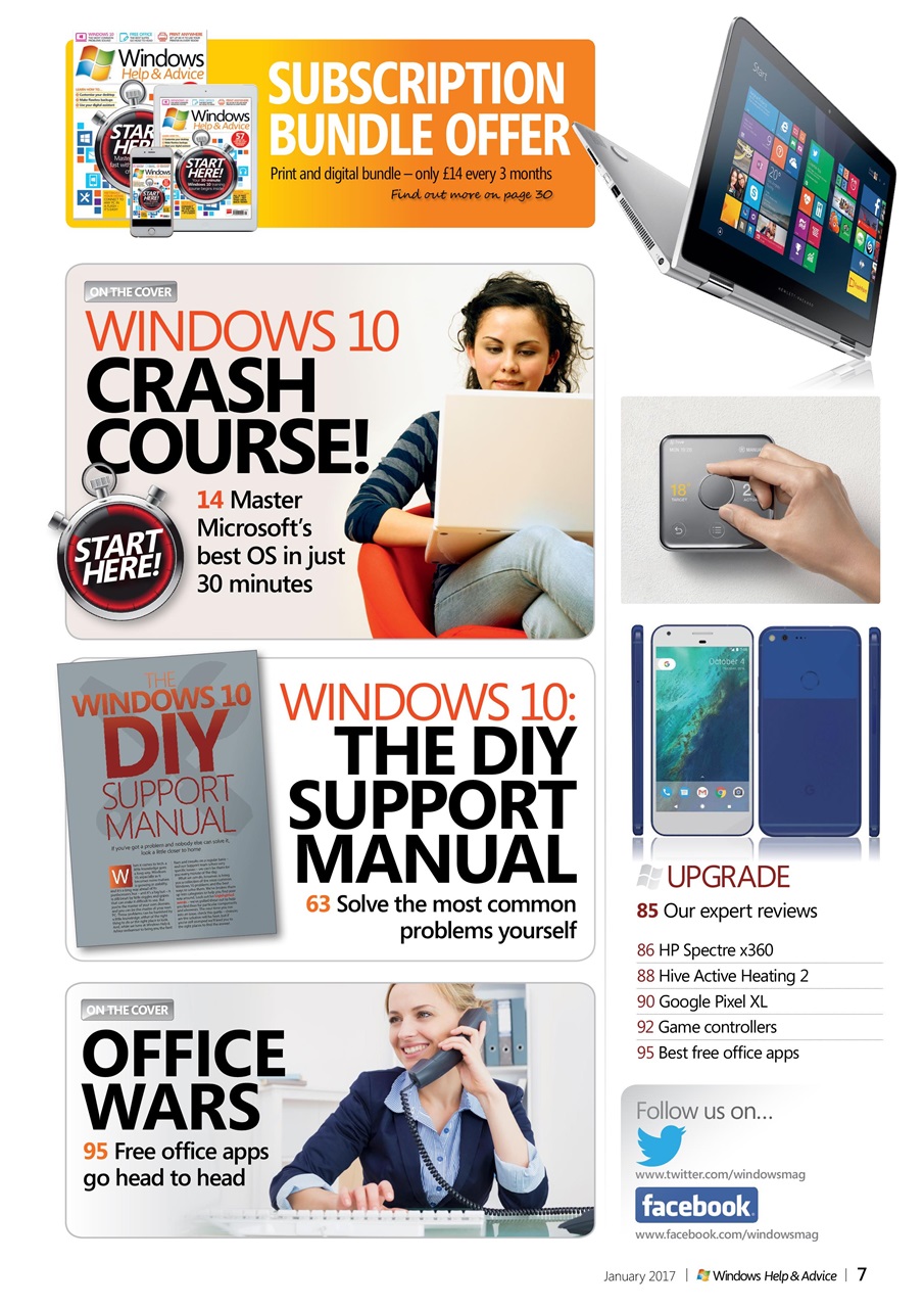 Windows Help & Advice Preview Pages