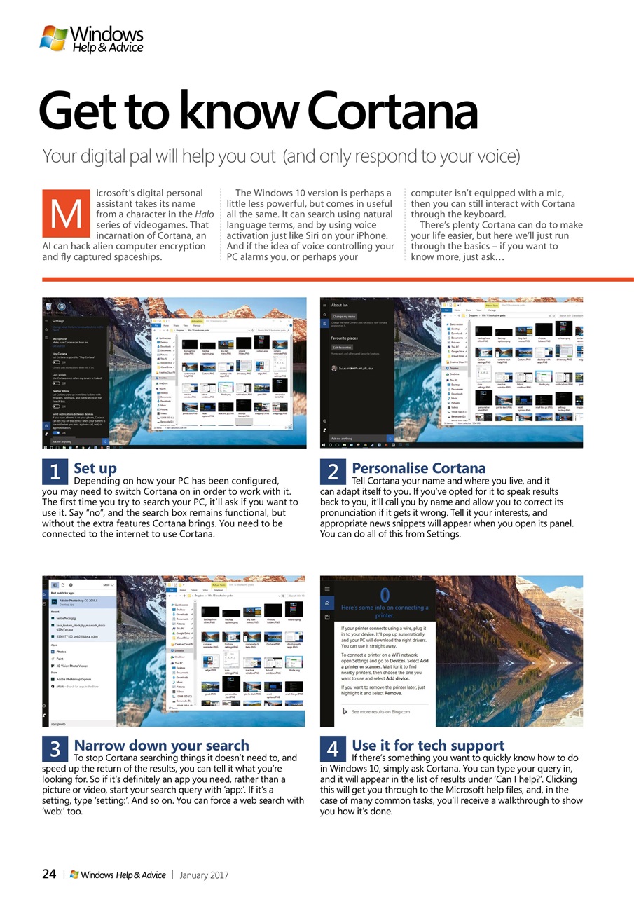 Windows Help & Advice Preview Pages