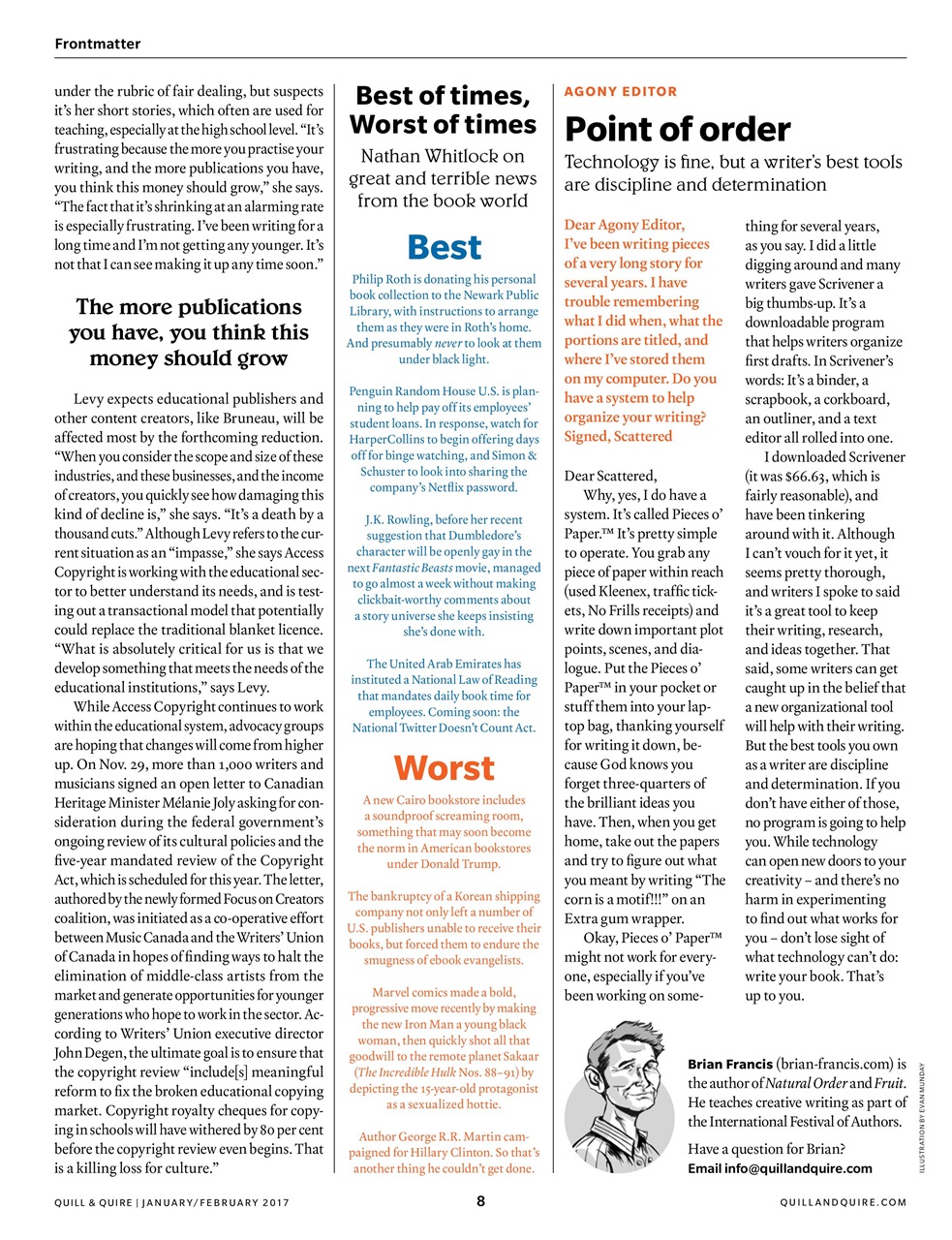 Quill & Quire Preview Pages