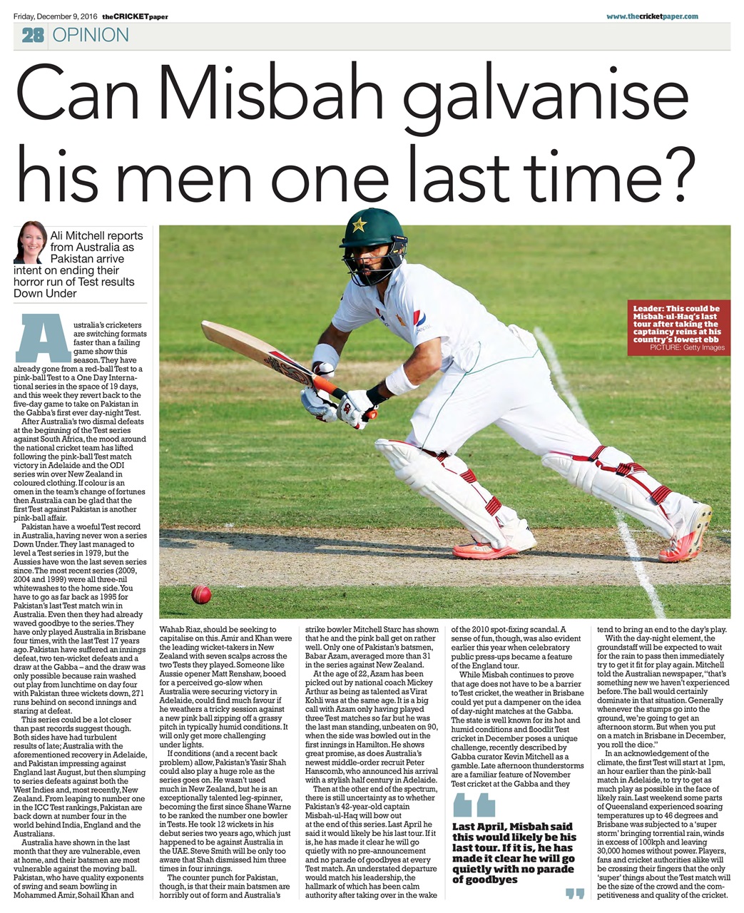 The Cricket Paper Preview Pages