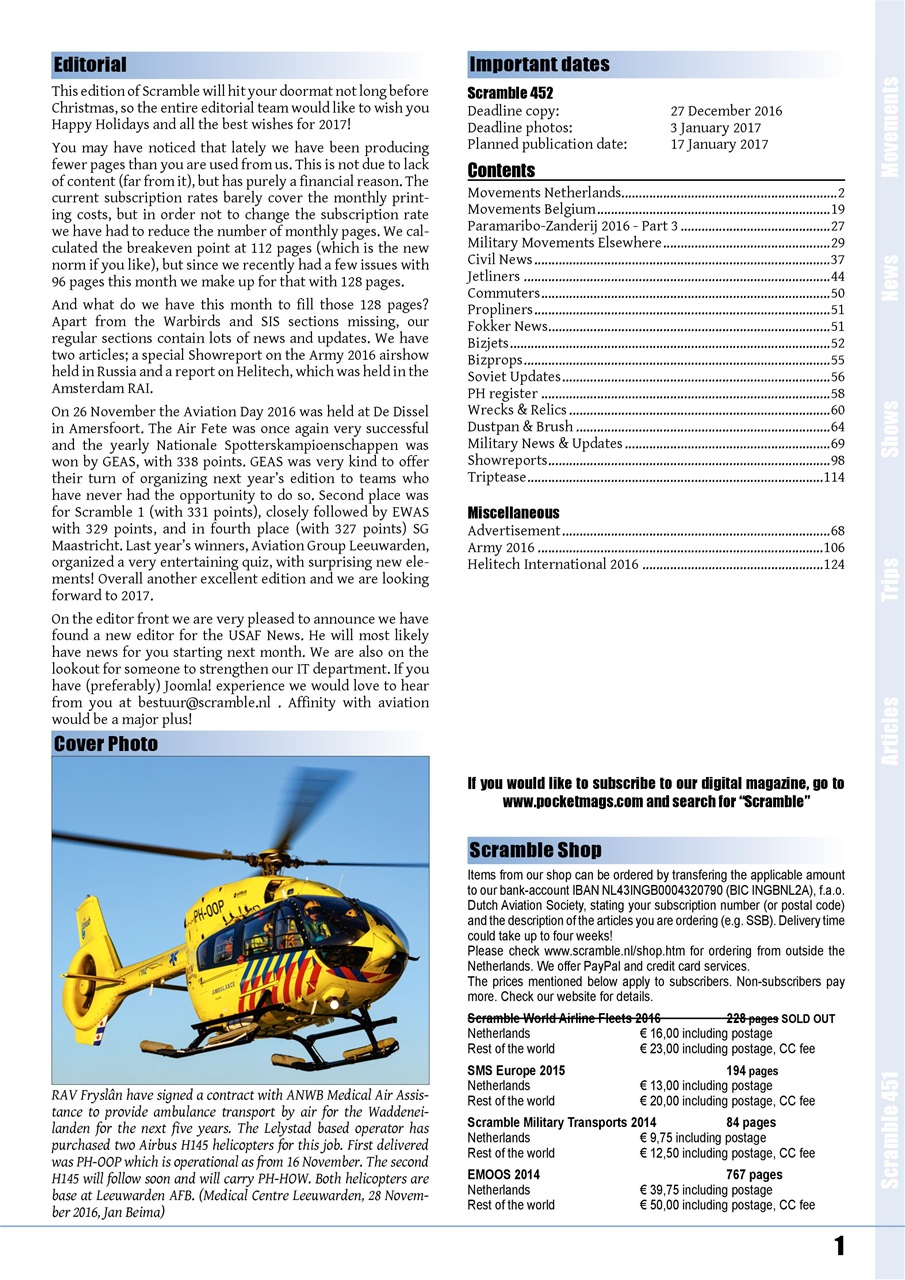 Scramble Magazine Preview Pages