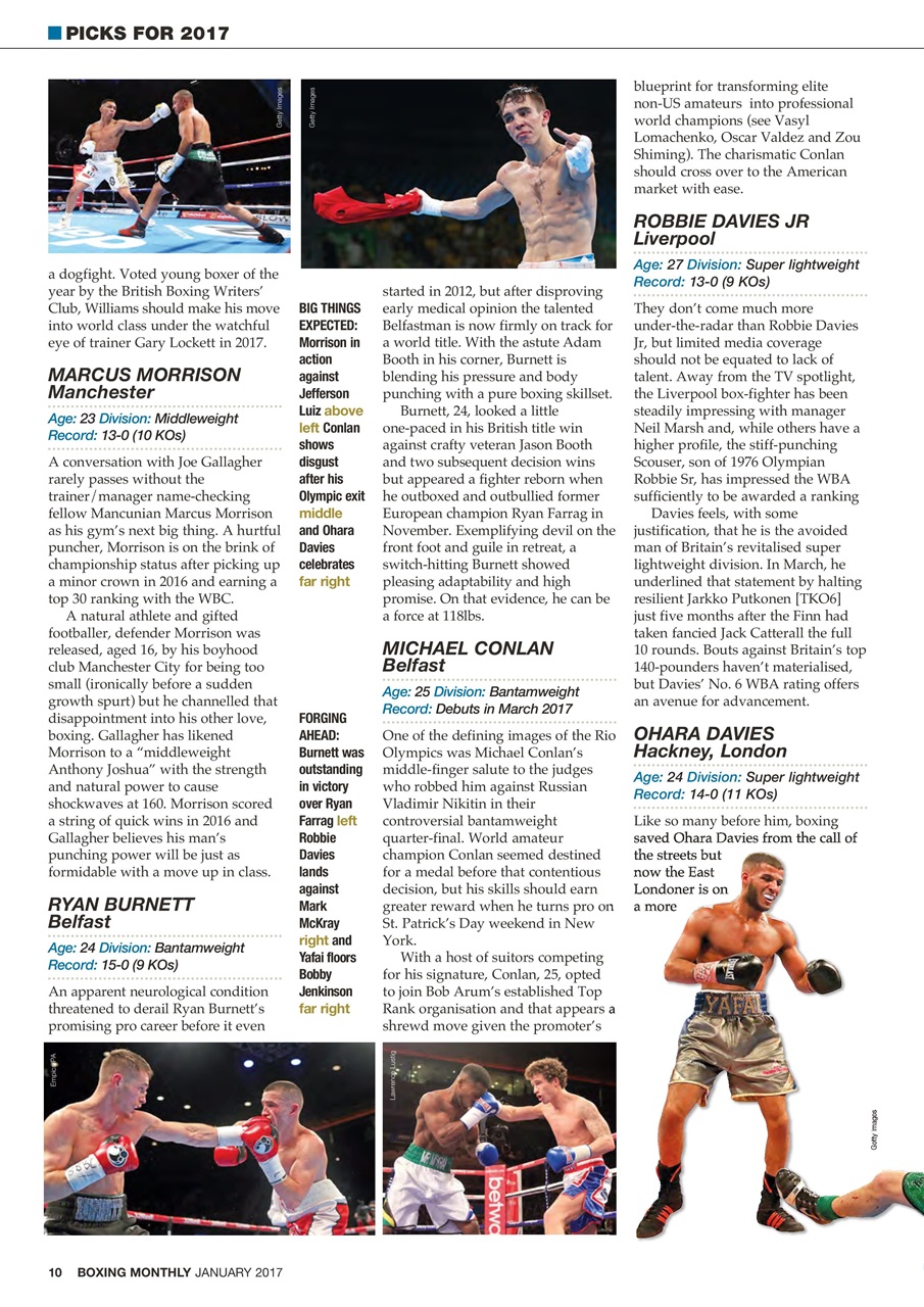 Boxing Monthly Preview Pages