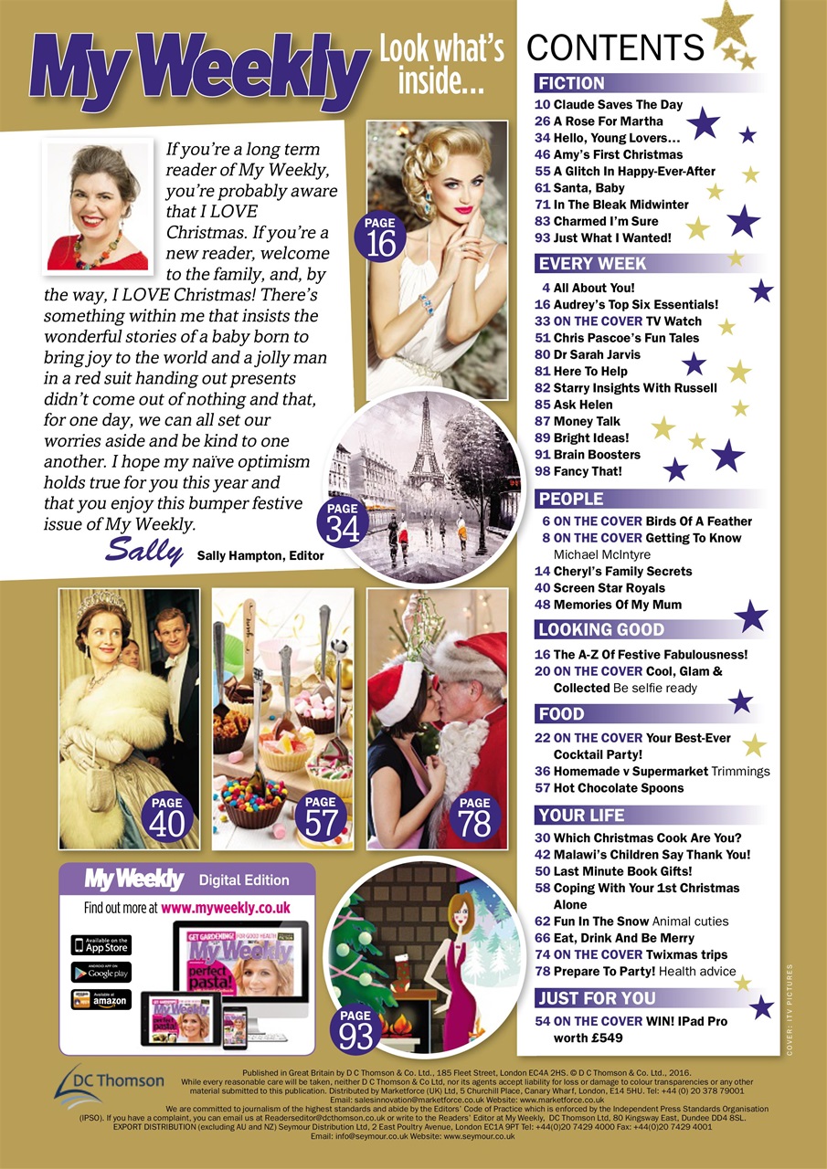 My Weekly Preview Pages