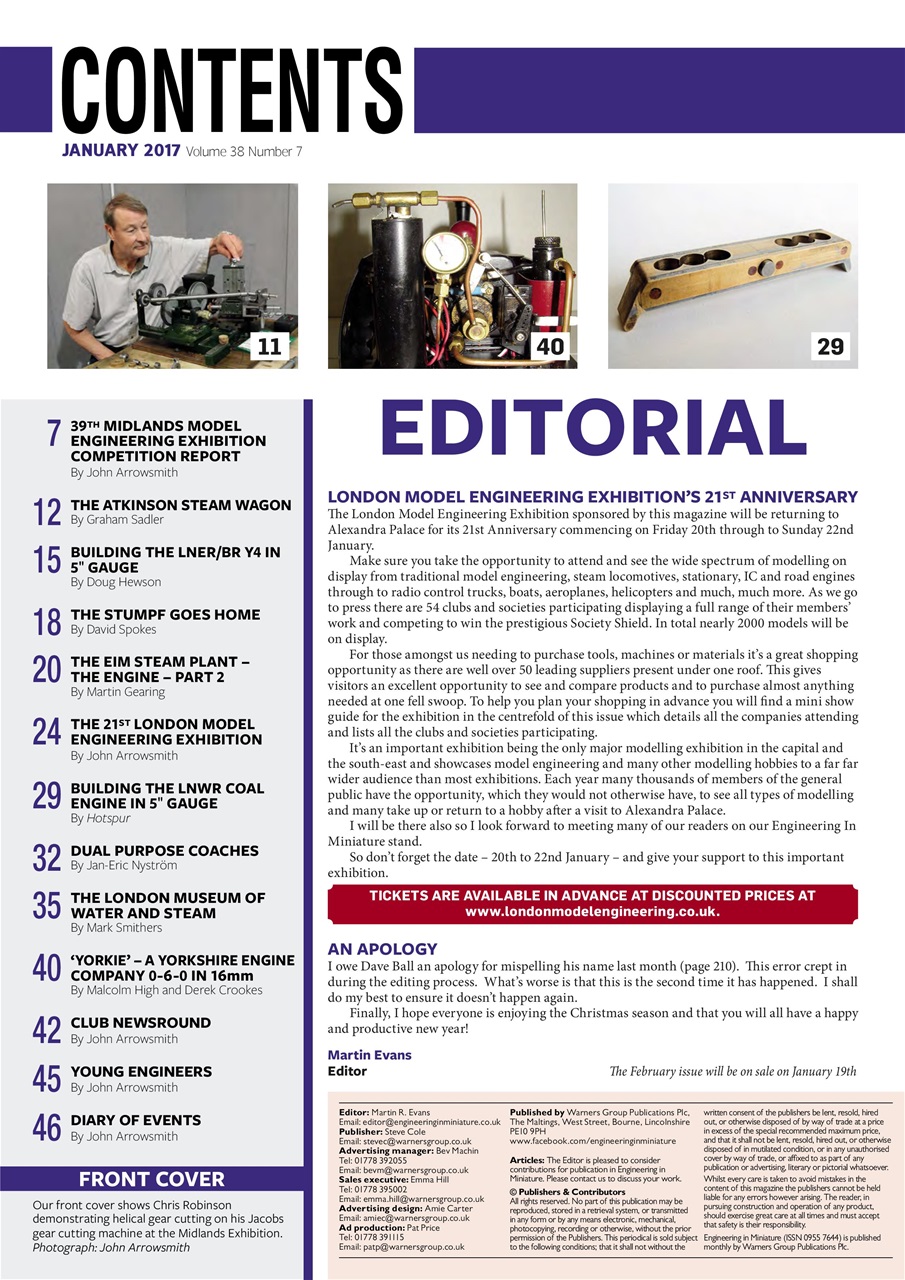 Engineering in Miniature Preview Pages