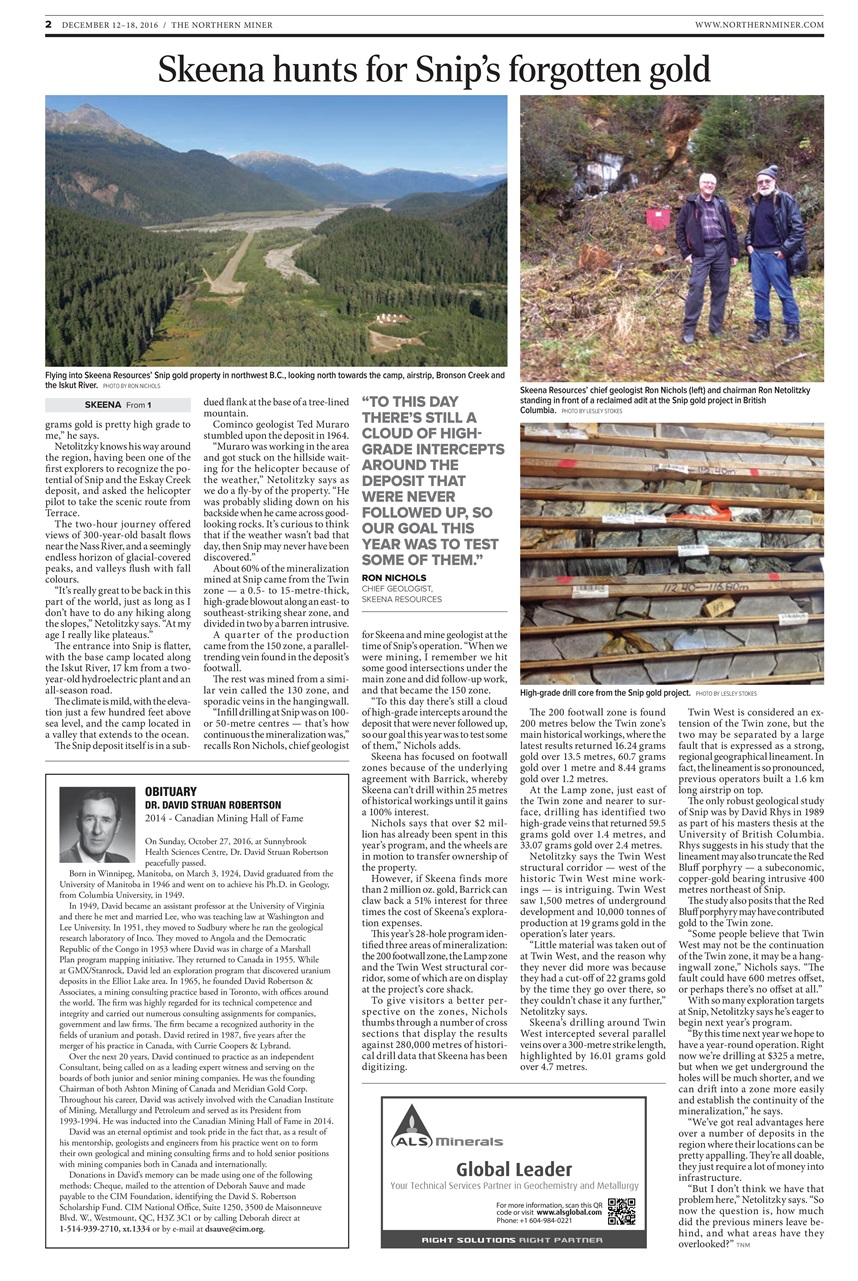 The Northern Miner Preview Pages