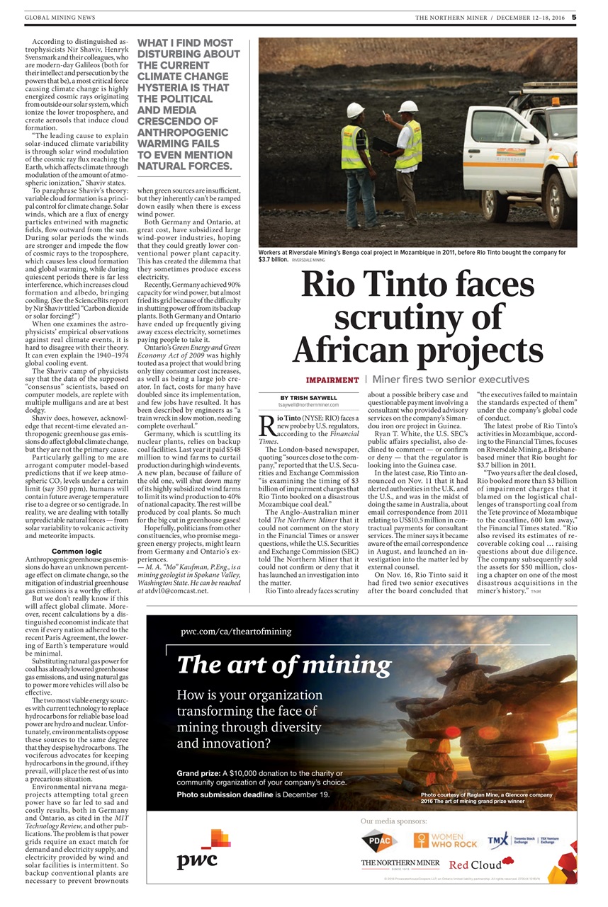 The Northern Miner Preview Pages