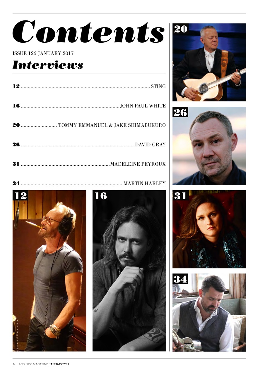 Acoustic Preview Pages