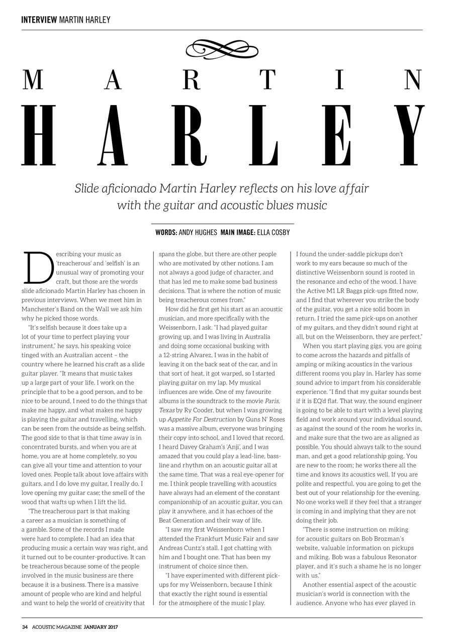 Acoustic Preview Pages