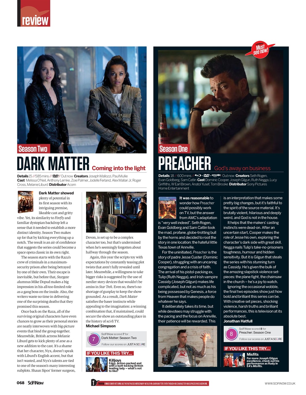 SciFiNow Preview Pages