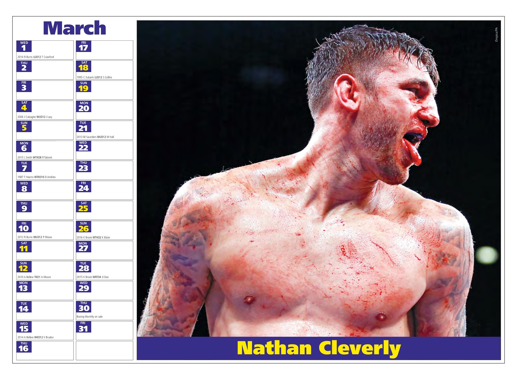 Boxing Monthly Preview Pages