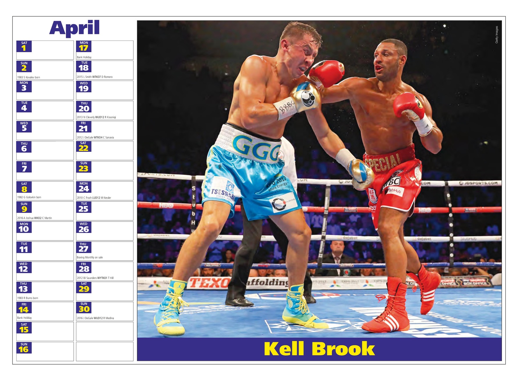 Boxing Monthly Preview Pages