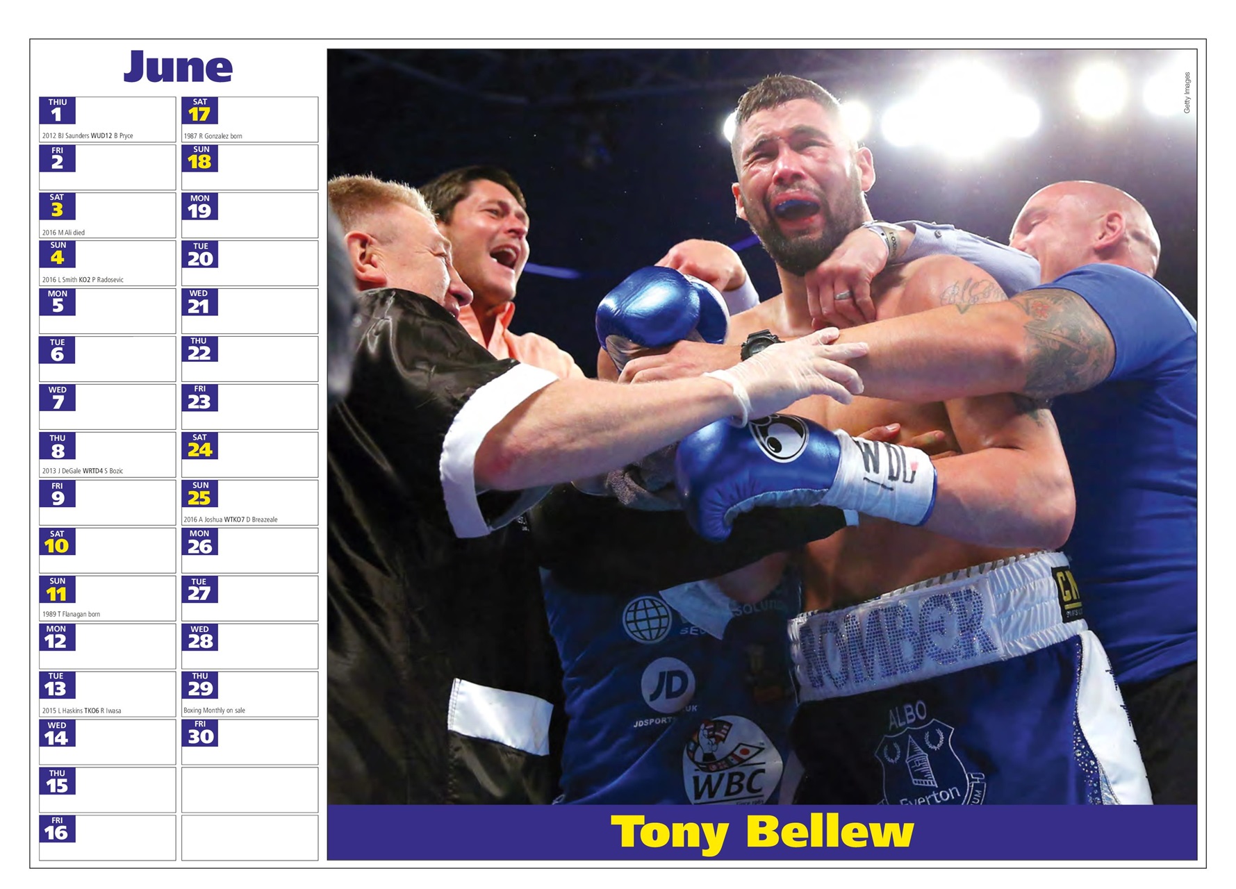 Boxing Monthly Preview Pages