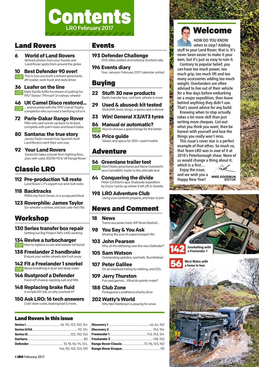 Land Rover Owner Preview Pages
