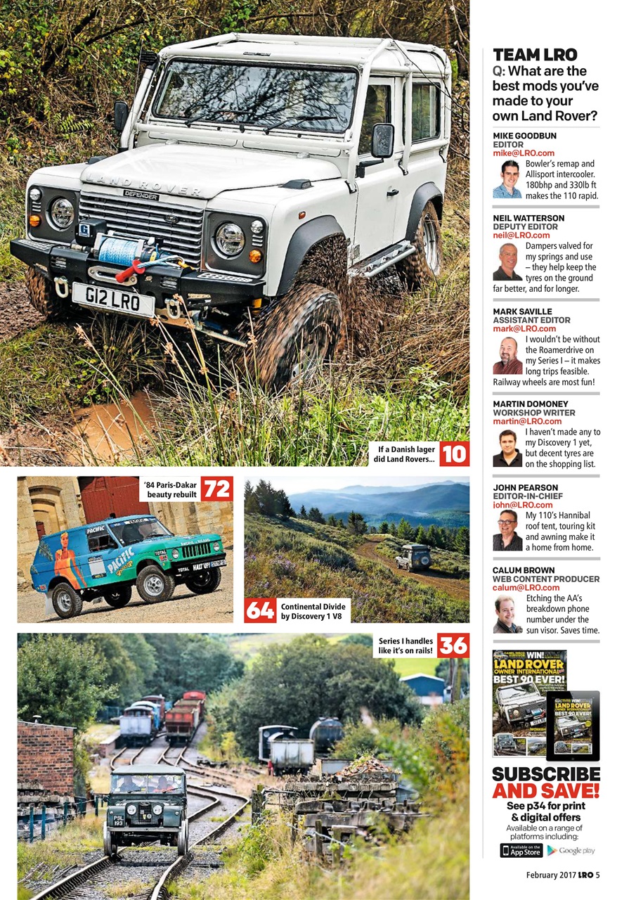 Land Rover Owner Preview Pages