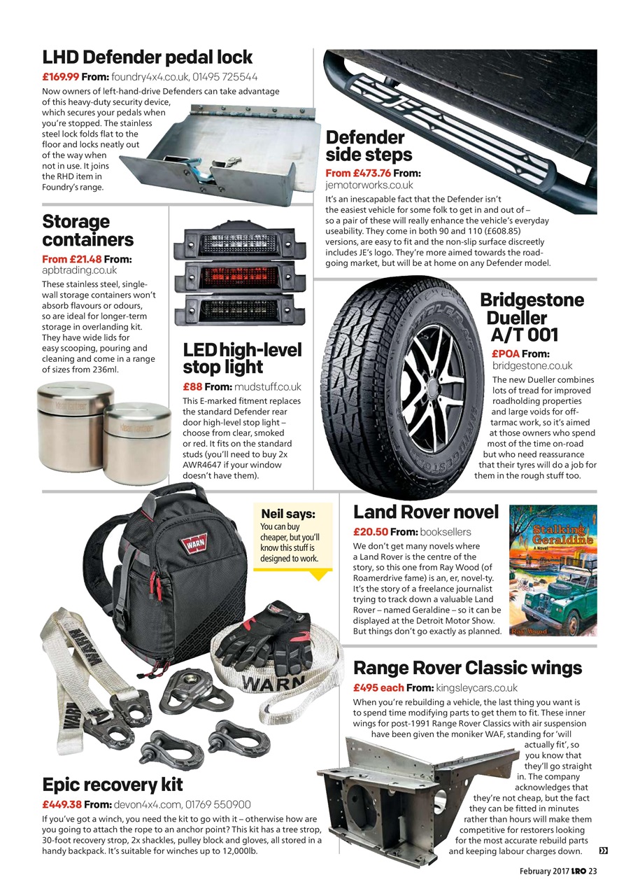 Land Rover Owner Preview Pages