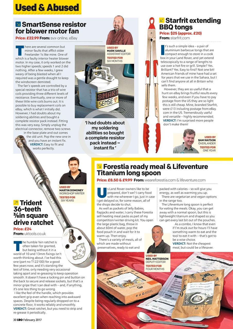 Land Rover Owner Preview Pages