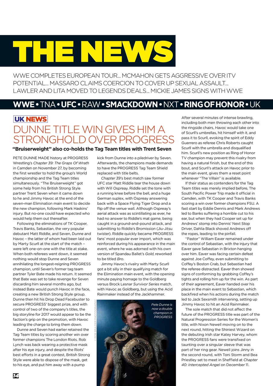 Wrestletalk Magazine Preview Pages