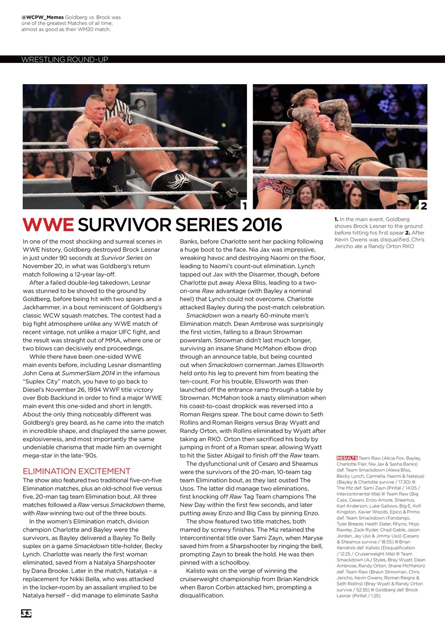 Wrestletalk Magazine Preview Pages