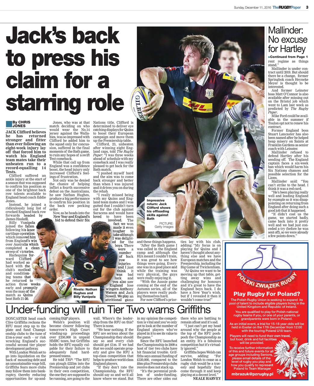 The Rugby Paper Preview Pages