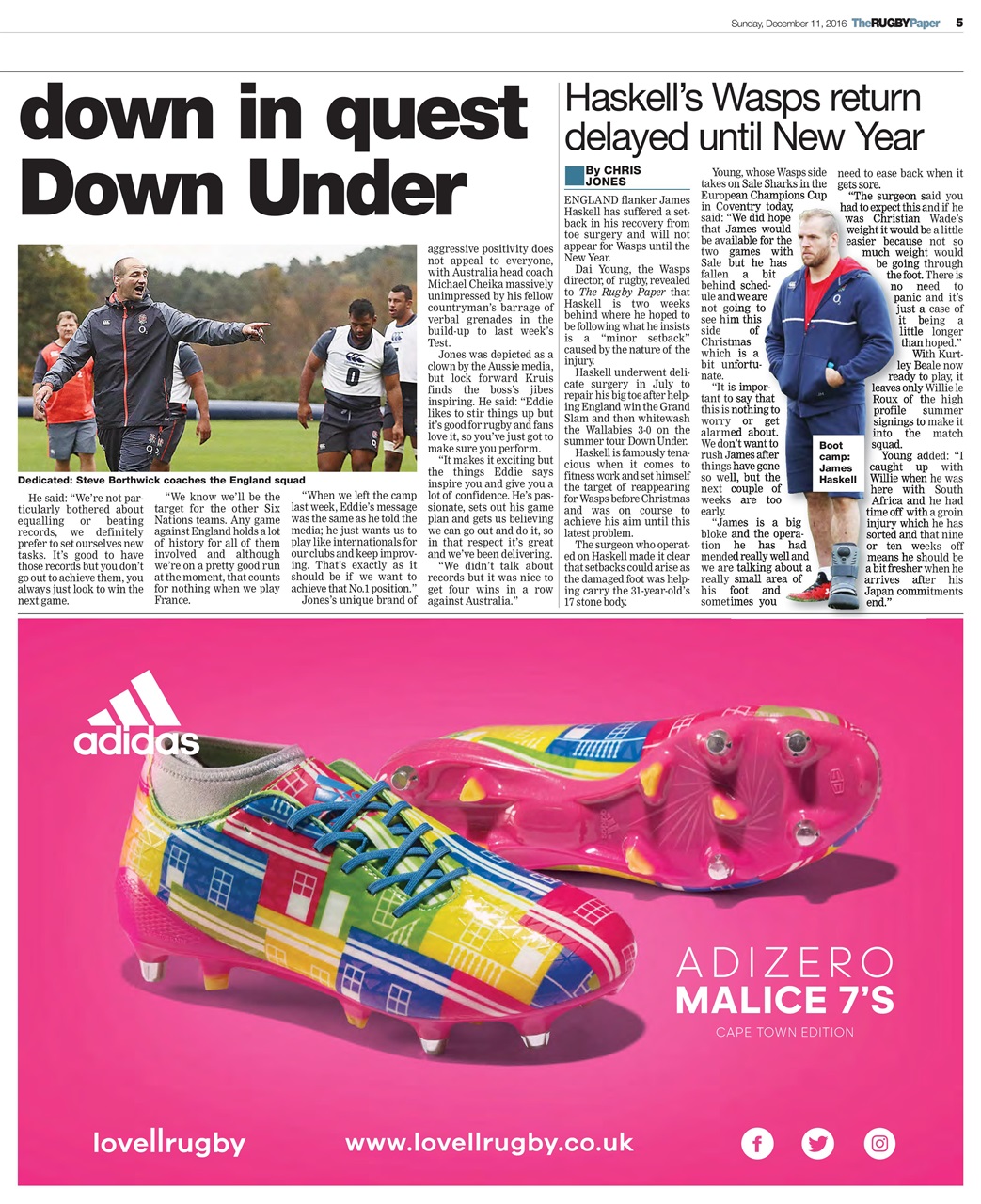 The Rugby Paper Preview Pages