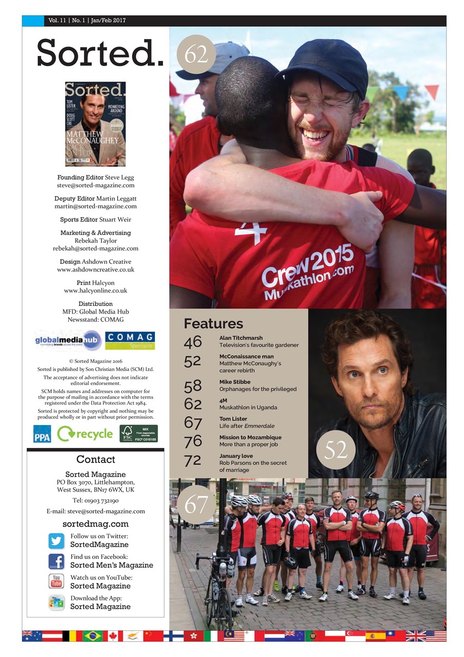 Sorted Magazine – The men's mag with morals Preview Pages