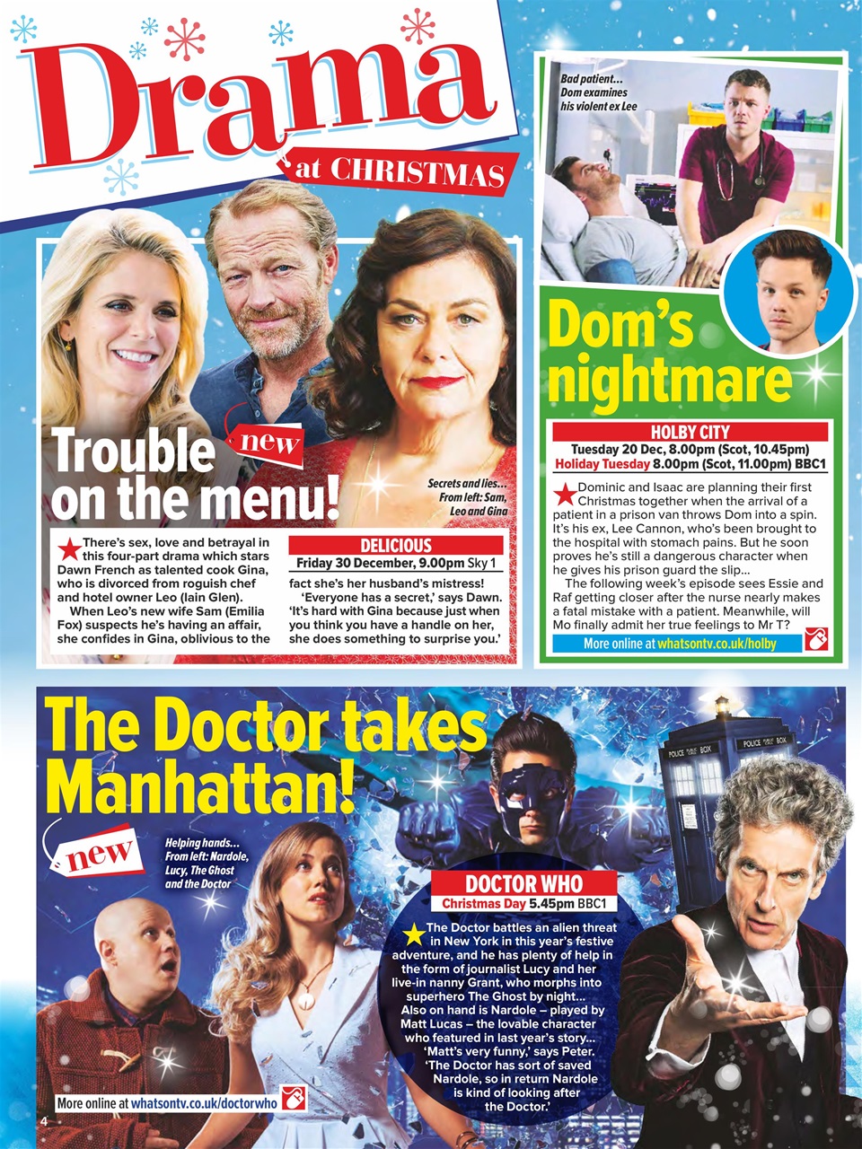 What's on TV Preview Pages