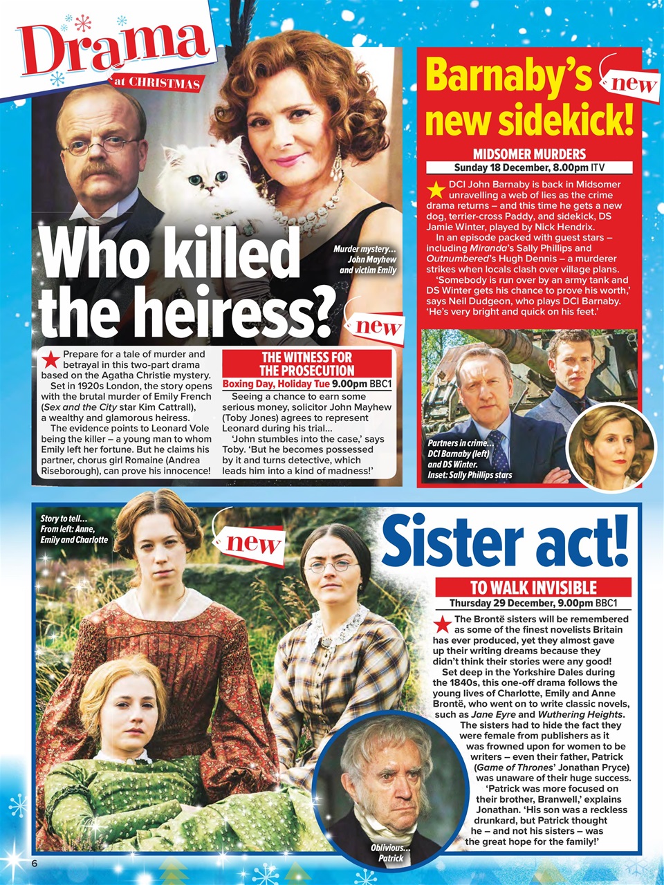 What's on TV Preview Pages