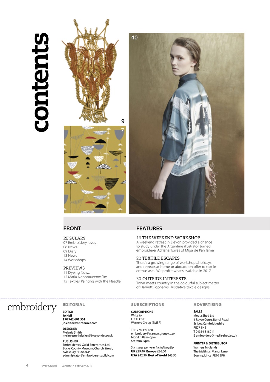 Embroidery Magazine Preview Pages