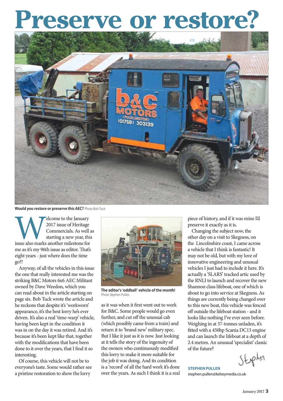 Heritage Commercials Magazine Preview Pages