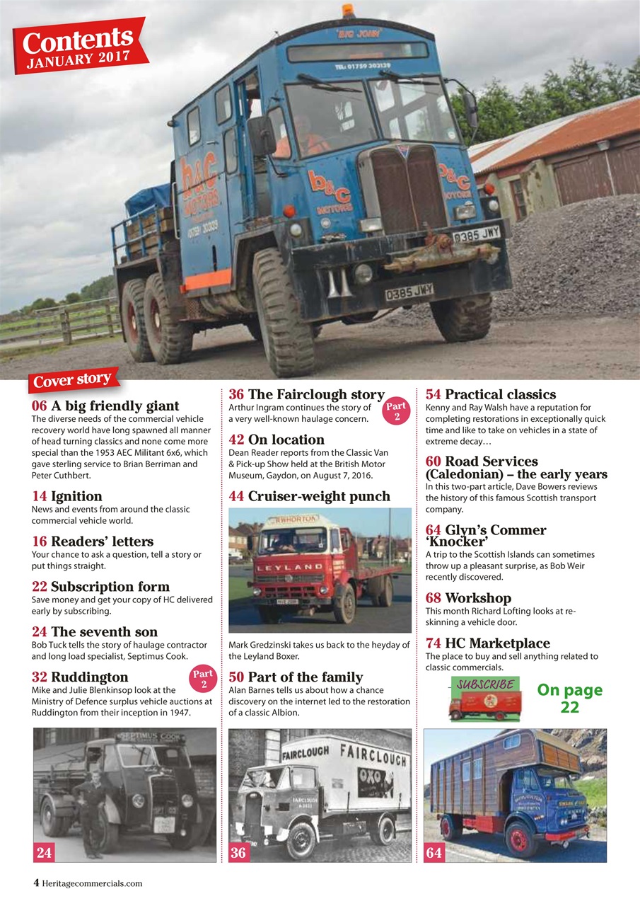 Heritage Commercials Magazine Preview Pages