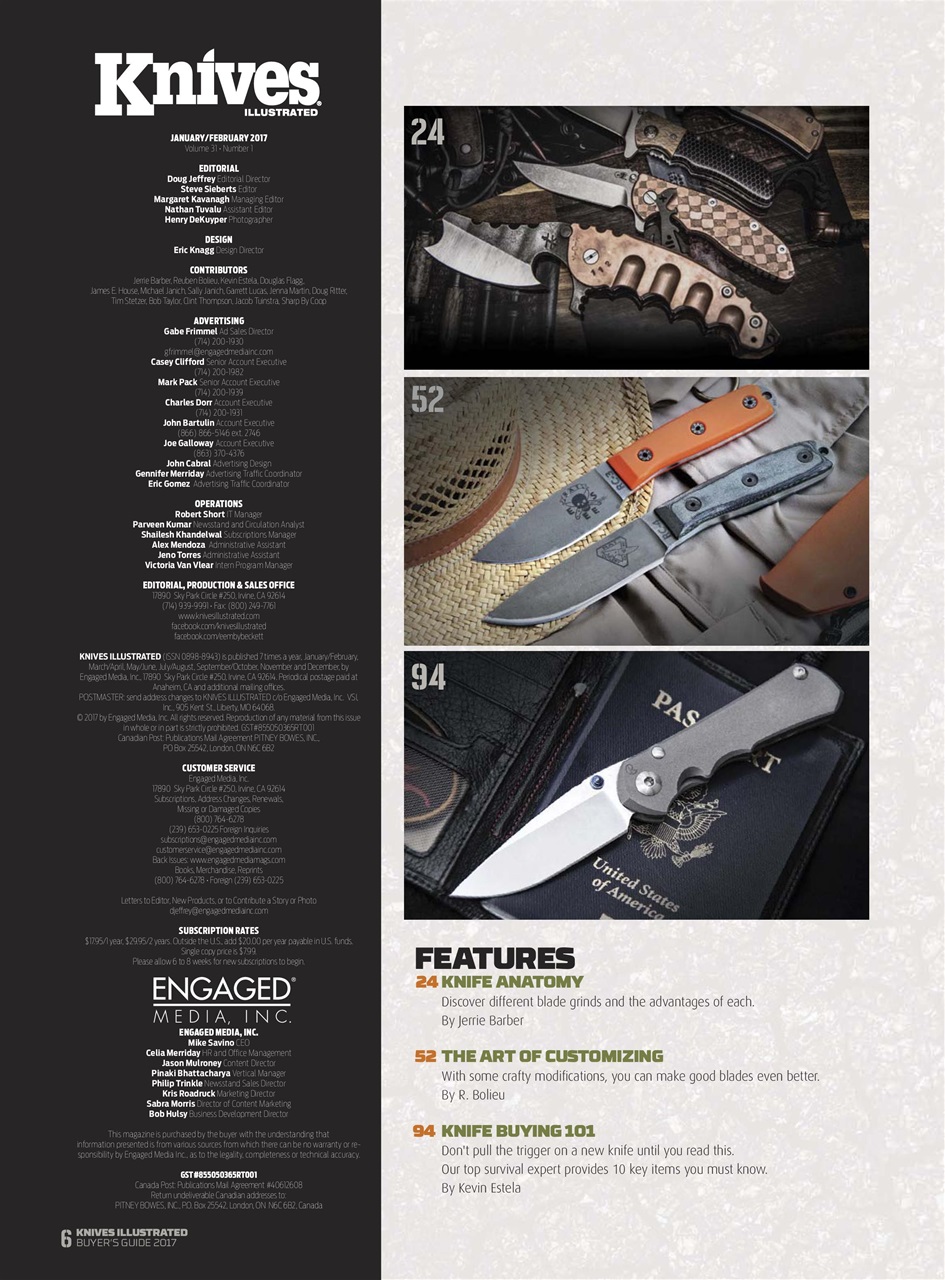 Knives Illustrated Preview Pages