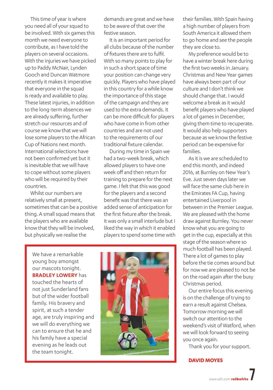 Sunderland FC Preview Pages