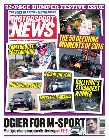 Motorsport News issue 14th December 2016