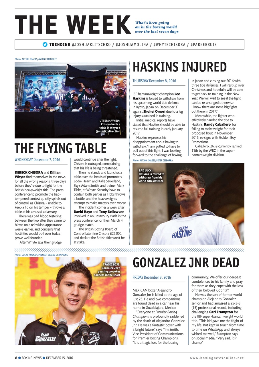 Boxing News Preview Pages